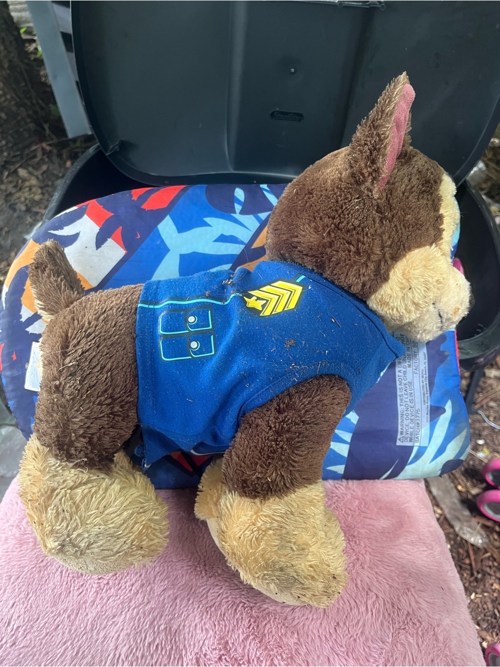 Nickelodeon Brown & Cream Plush Dog with Blue Shirt